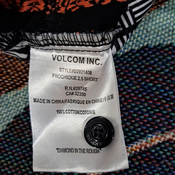 🌈VOLCOM EMBROIDERED SHORTS-3 - Picture 5 of 6